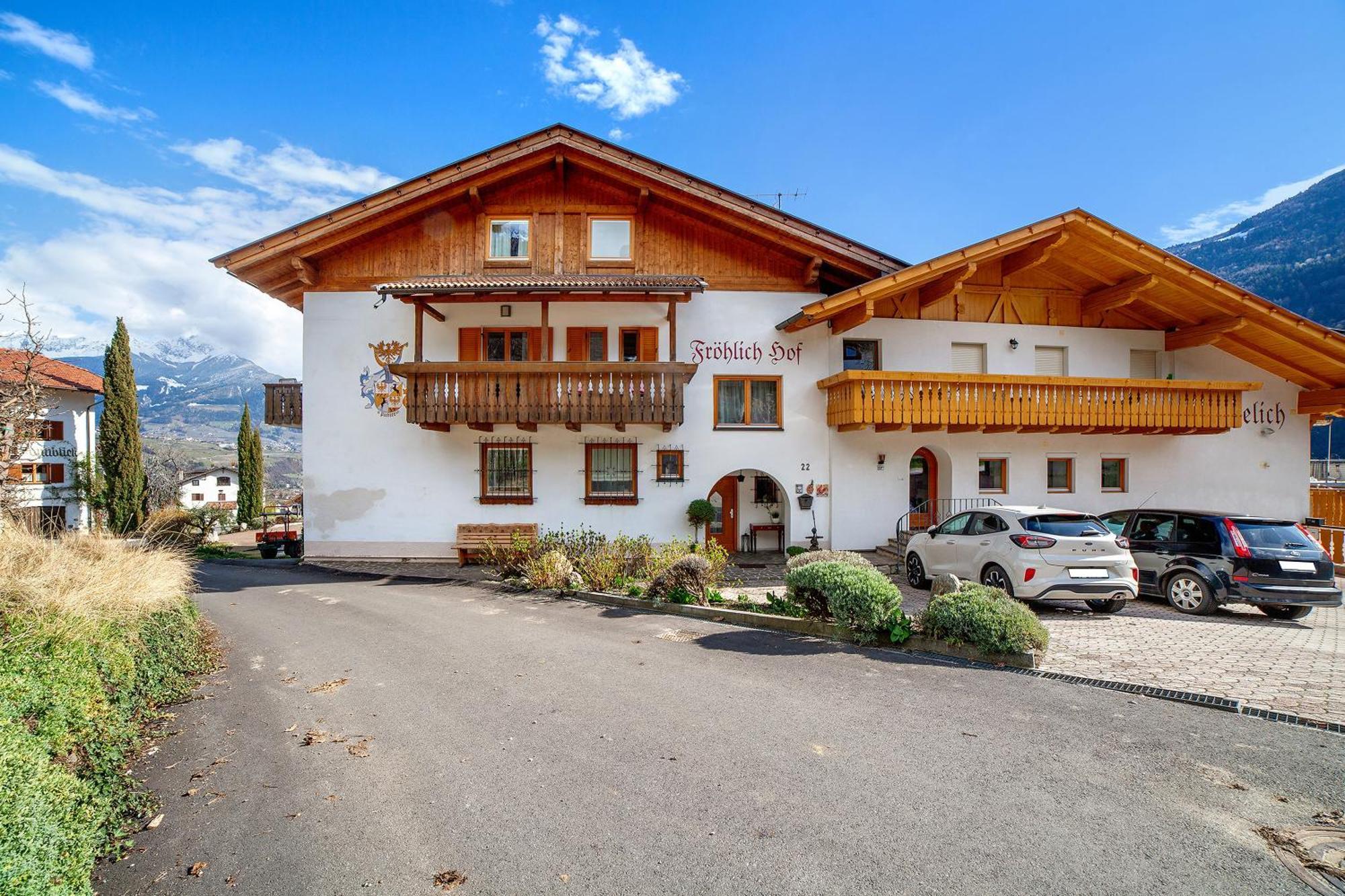 Froehlichhof Wohnung Apfelbluete Lagundo Exterior foto