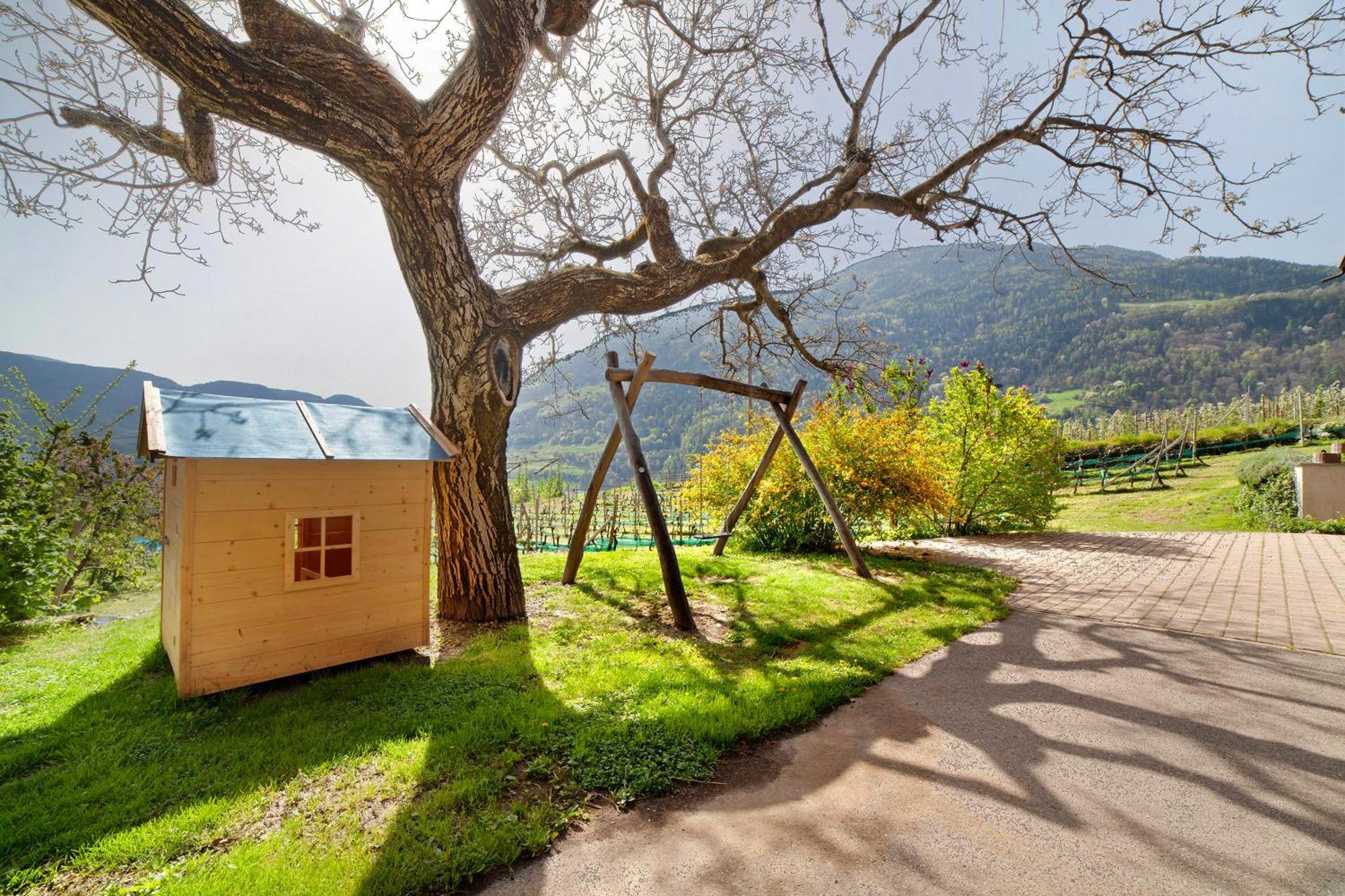 Froehlichhof Wohnung Apfelbluete Lagundo Exterior foto